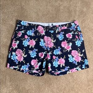 Old Navy Blue Floral Everyday Shorts